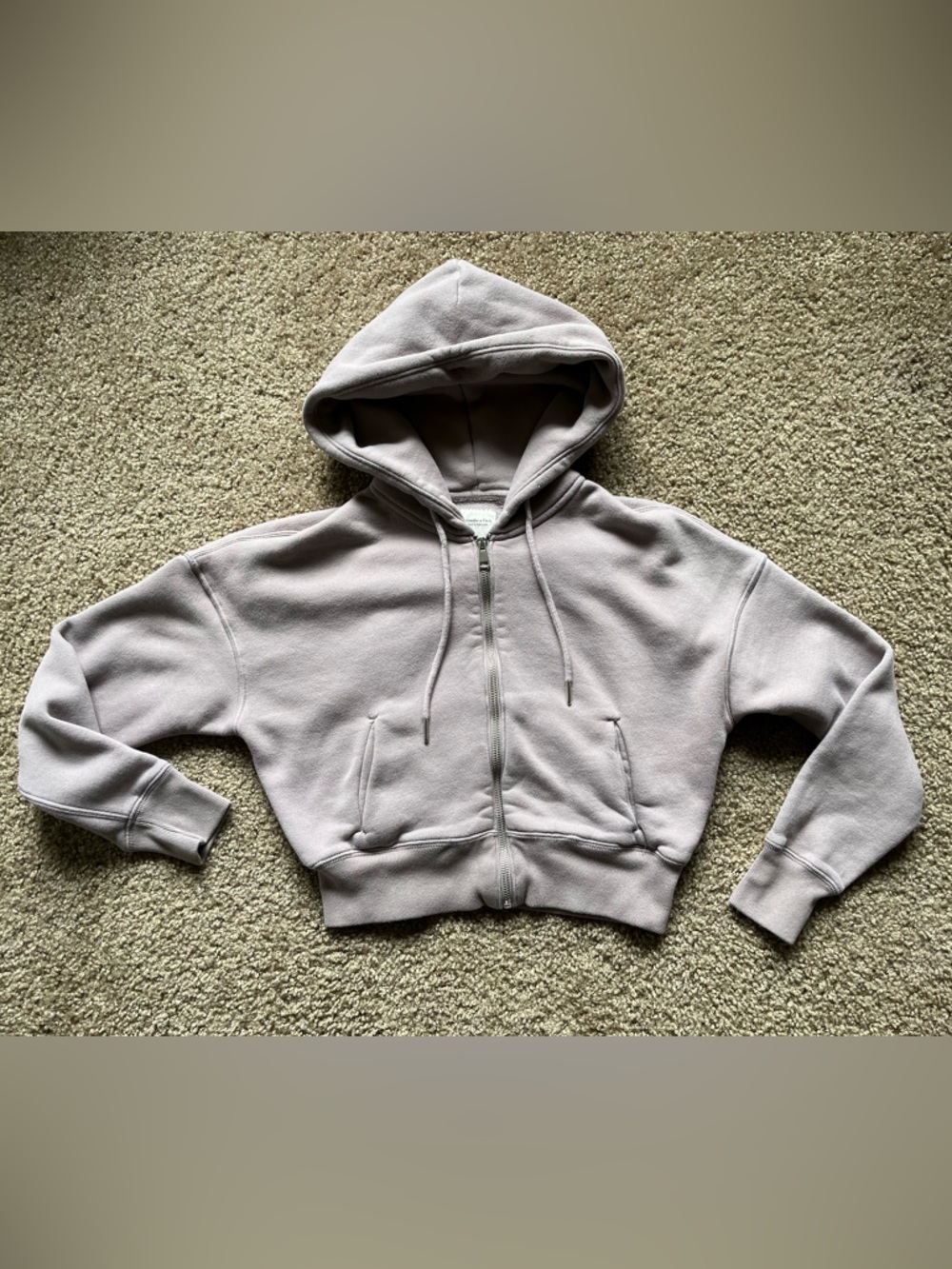 Abercrombie & Fitch Soft A&F Collection Cropped Fleece Hoodie size XXS